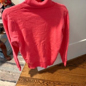 Women's Pink Turtleneck Sweater